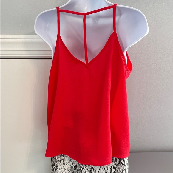 Red Strappy Tank Top - Picture 2 of 2